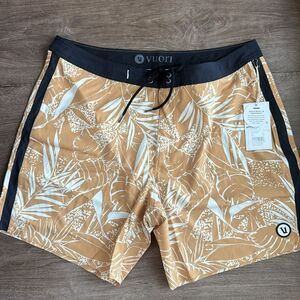 Vuori Tan and Black Men's Shorts